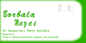 borbala mezei business card
